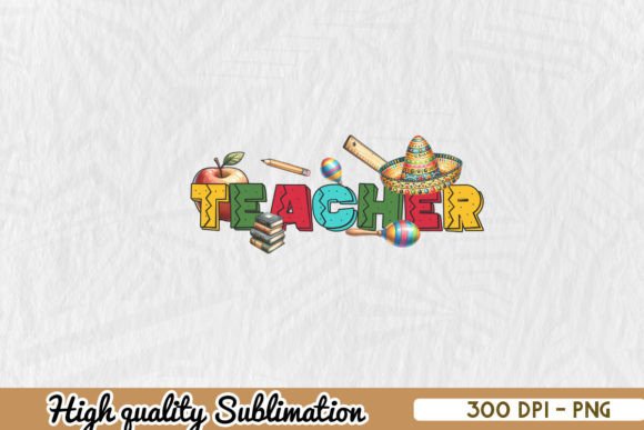 Cinco De Mayo Teacher Sublimation PNG