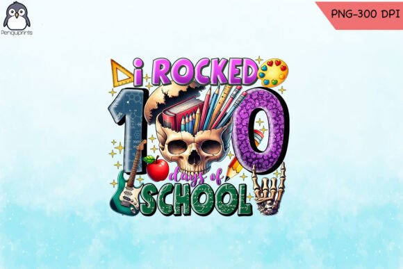 I Rocked 100 Days of School PNG