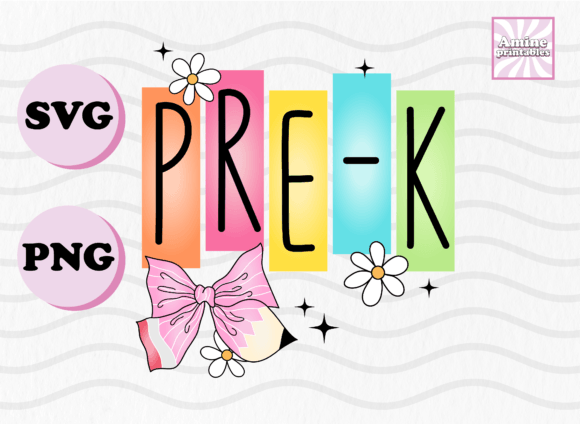 Retro School Pre K Coquette Pencil SVG: A Nostalgic Graphic for Crafts and Creative Projects