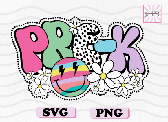 Retro School Pre-K Dalmatian Dots SVG: A Playful Graphic for Crafts and Merch