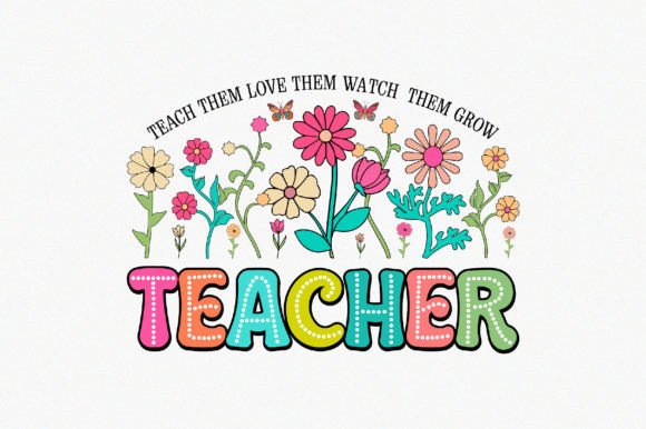 Retro Teacher PNG Sublimation1