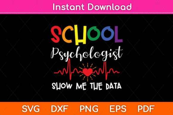 School Psychologist Show Me the Data Svg