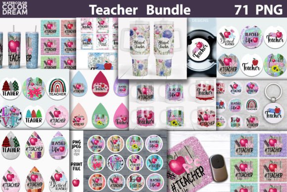 Teacher Sublimation Big Bundle Graphics