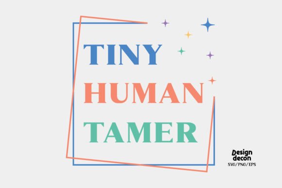 Teacher Tiny Human Tamer Retro SVG: A Nostalgic Graphic Asset for Crafts and Creative Projects